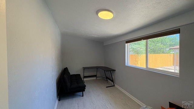 1728 Euclid Ave, Pueblo, CO 81004 - unfurnished room featuring light wood-style floors and a textured ceiling