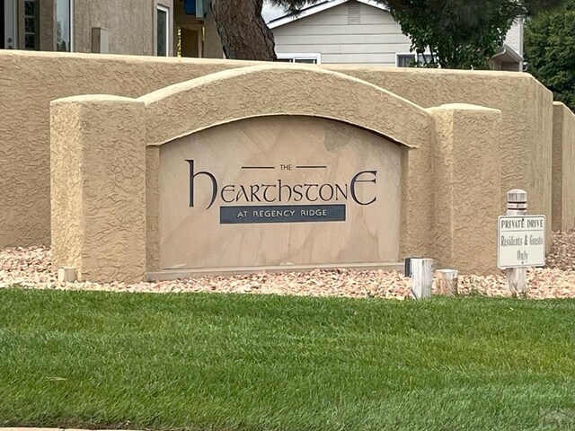 165 Kingsley Ave Unit M, Pueblo, CO 81005 - community sign featuring a yard