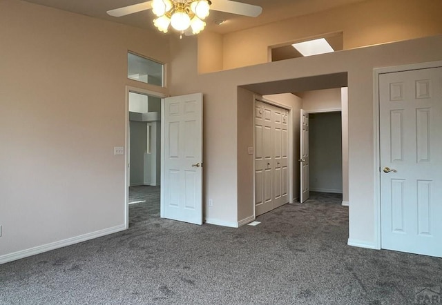 165 Kingsley Ave Unit M, Pueblo, CO 81005 - unfurnished bedroom featuring carpet floors, baseboards, and a ceiling fan