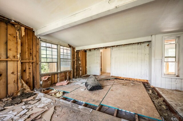 9016 Pine Ave, Beulah, CO 81023 - miscellaneous room with lofted ceiling with beams and a healthy amount of sunlight