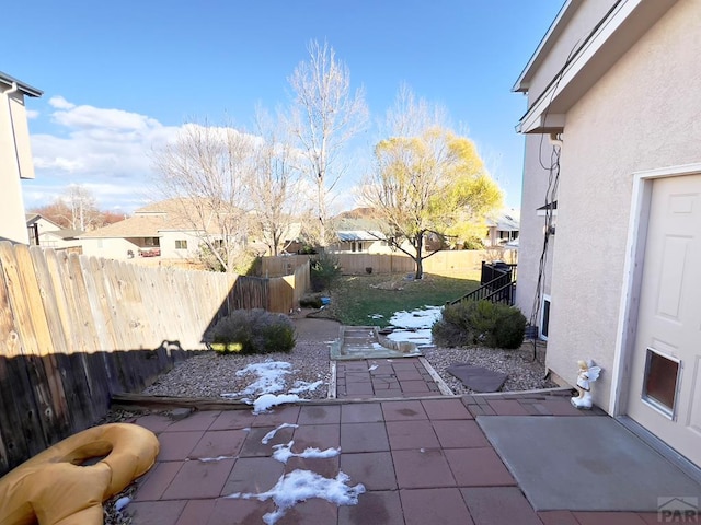 view of patio / terrace with a fenced backyard