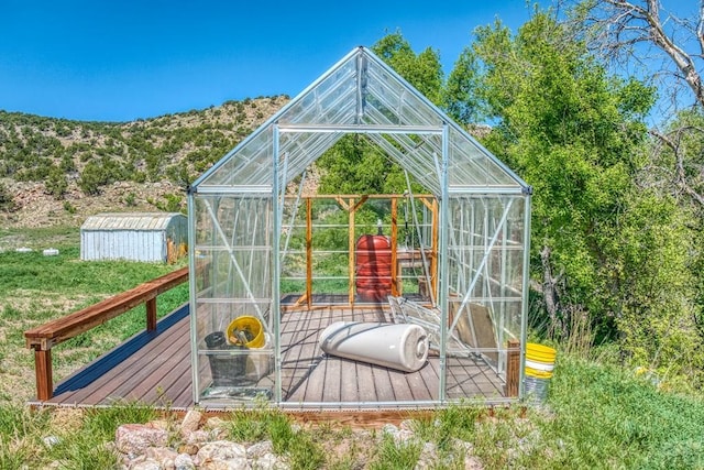 view of greenhouse