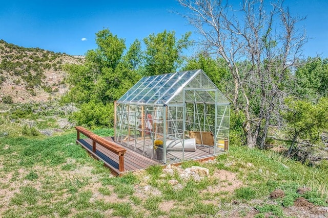 view of greenhouse