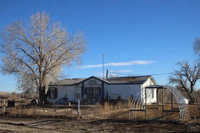 exterior space with fence