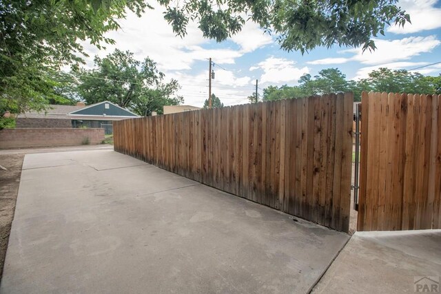 exterior space with fence