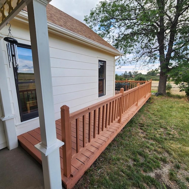 view of wooden terrace