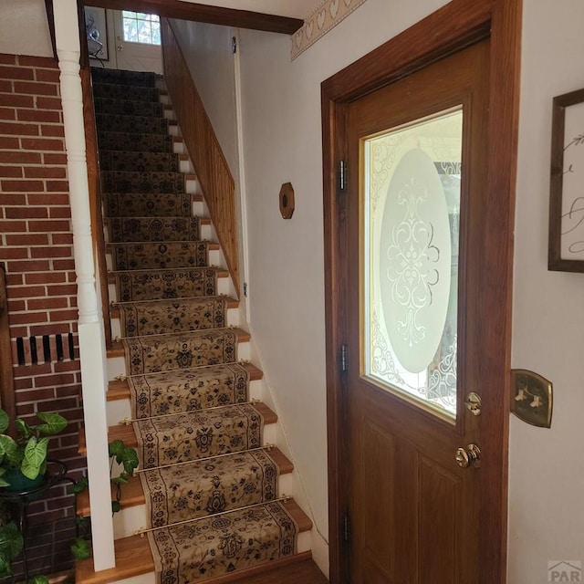 foyer with stairs