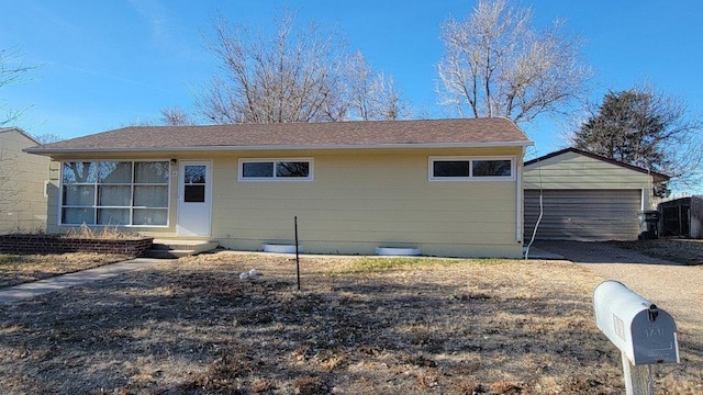 view of ranch-style house