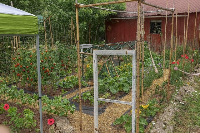 202 Pinon St, Walsenburg, CO 81089 - view of yard with a vegetable garden
