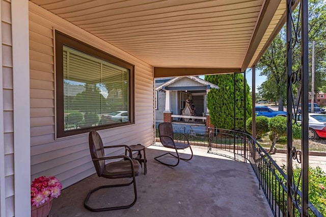 view of patio / terrace featuring a porch