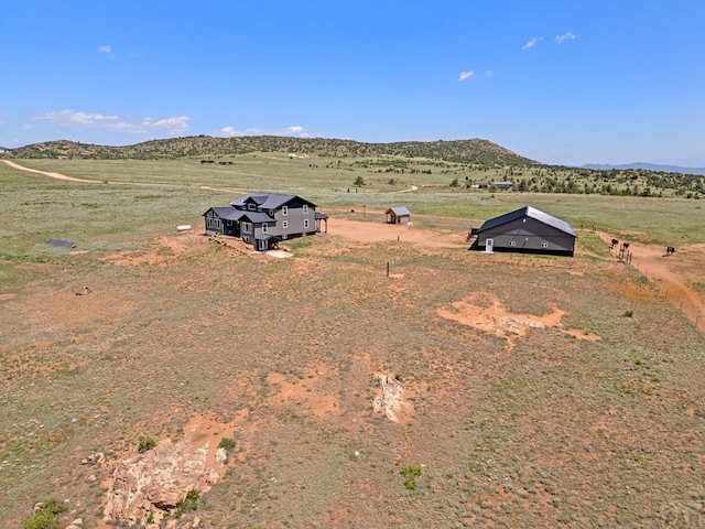 5010 Oak Grove Cir, Westcliffe, CO 81252 - birds eye view of property with a rural view and a mountain view
