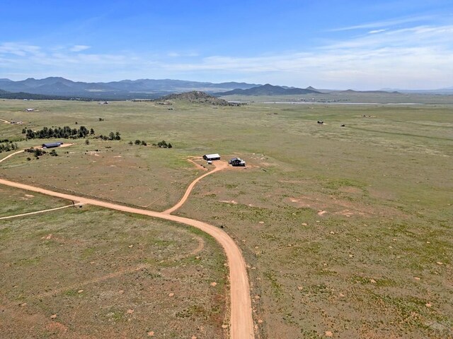 5010 Oak Grove Cir, Westcliffe, CO 81252 - aerial view featuring a mountain view and a rural view