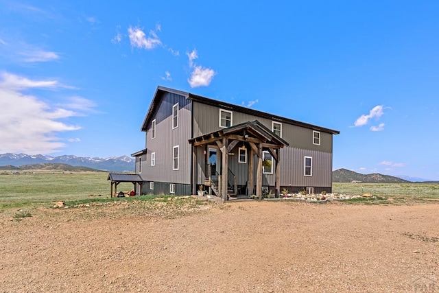 5010 Oak Grove Cir, Westcliffe, CO 81252 - view of front of home with a mountain view
