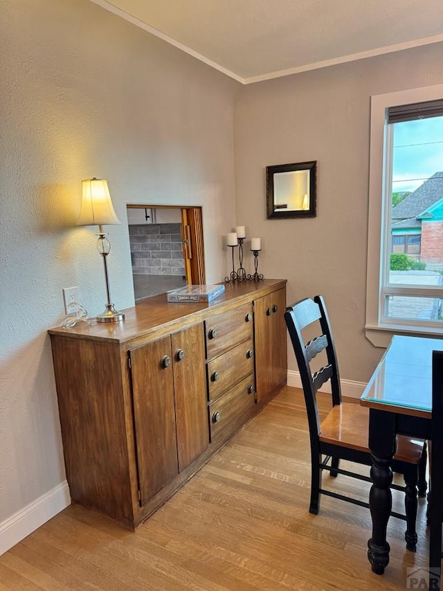 303 S Animas St, Trinidad, CO 81082 - office with light wood-style floors and crown molding