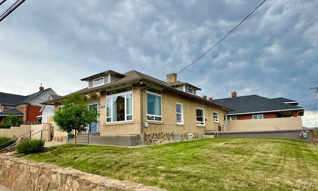 303 S Animas St, Trinidad, CO 81082 - rear view of house featuring brick siding