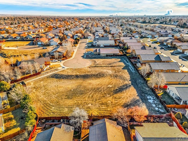 aerial view featuring a residential view