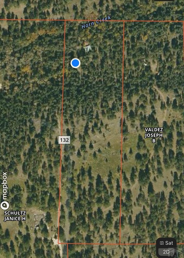 1005 County Road 132, Westcliffe, CO 81252 - map / location with property parcel outlined