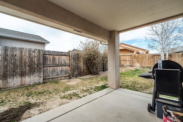 5019 Sage St, Pueblo, CO 81005 - fenced backyard featuring a patio area