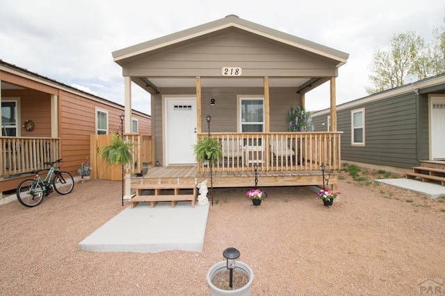 218 W Thurlow Ave, Cripple Creek, CO 80813 - view of front facade with covered porch