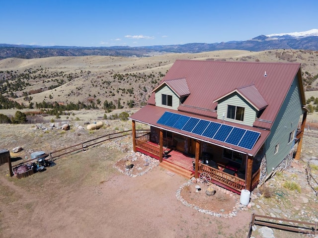 1160 Diamond Black Trl, Canon City, CO 81212 - drone / aerial view featuring a mountain view