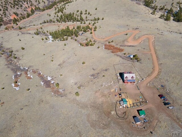 1160 Diamond Black Trl, Canon City, CO 81212 - bird's eye view with a rural view and view of desert