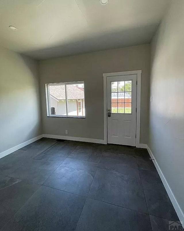 interior space with baseboards