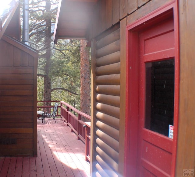 view of wooden terrace