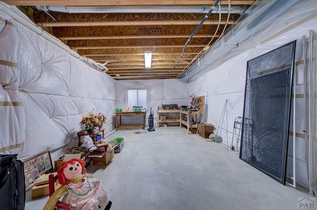 view of basement
