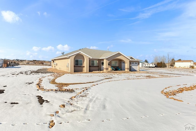 view of front of house with stucco siding