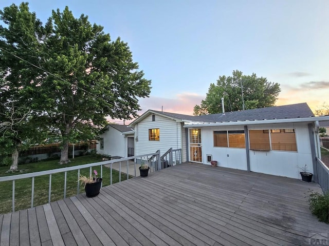 3112 Withers Ave, Pueblo, CO 81008 - deck featuring a yard