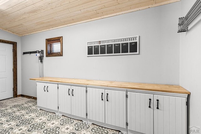1401 Larkspur Ln, Westcliffe, CO 81252 - interior space with wooden ceiling and baseboards