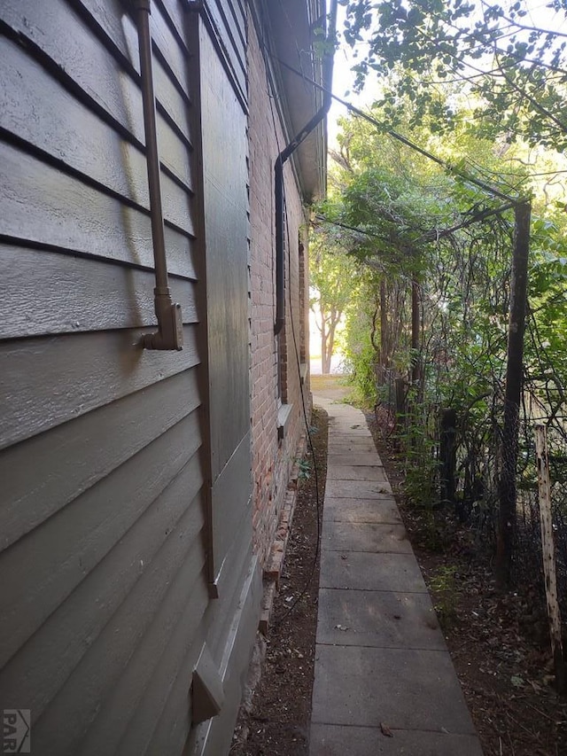 view of side of property
