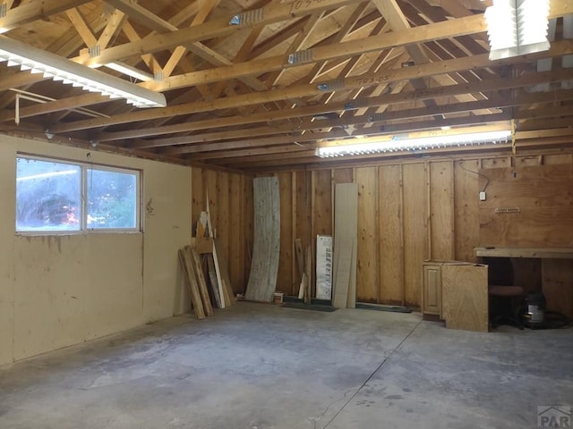 miscellaneous room featuring concrete flooring
