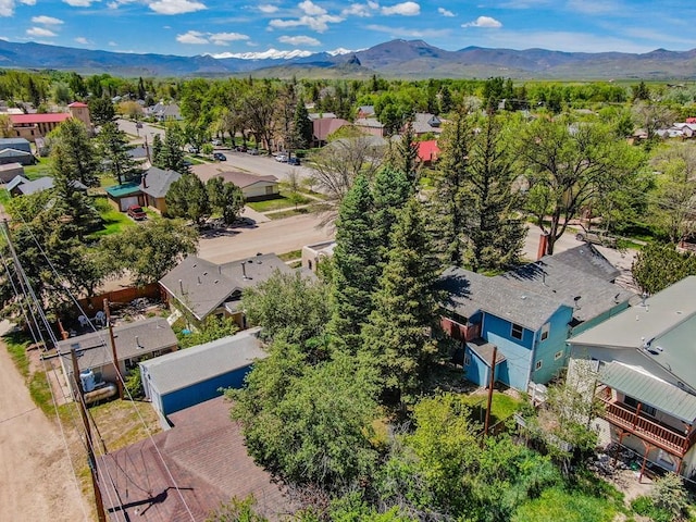 319 S Main St, La Veta, CO 81055 - aerial perspective of suburban area featuring a mountain backdrop