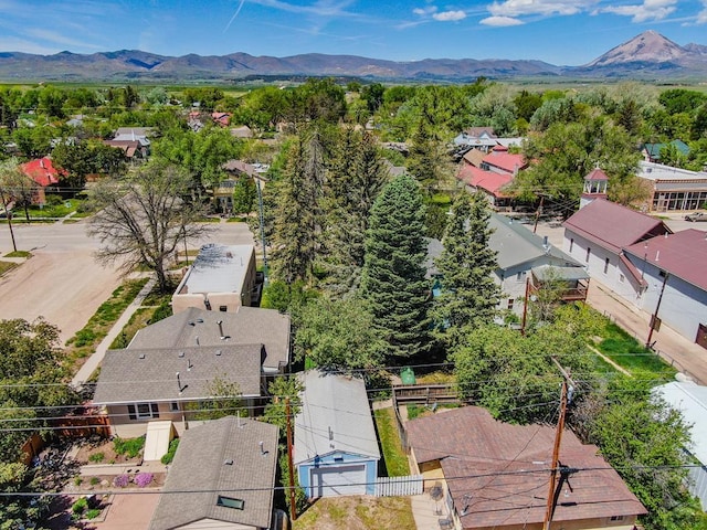 319 S Main St, La Veta, CO 81055 - aerial perspective of suburban area featuring a mountain backdrop