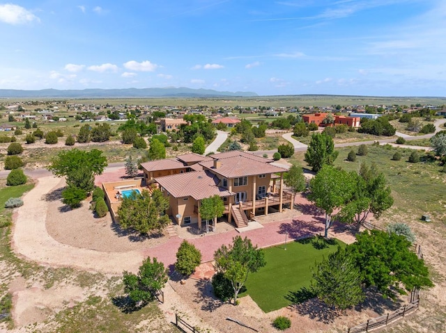348 S Tejon Ln, Pueblo West, CO 81007 - aerial view of property and surrounding area featuring a mountain backdrop