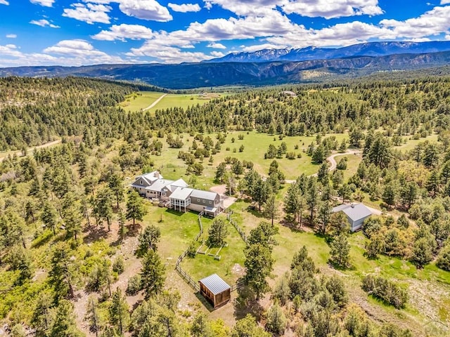 6430 Signal Mountain Rd, Beulah, CO 81023 - view from above of property with a forest and a mountain backdrop