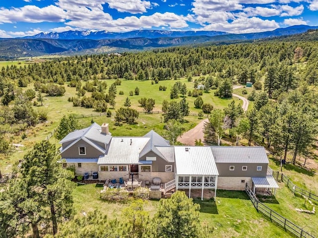 6430 Signal Mountain Rd, Beulah, CO 81023 - view from above of property with mountains and a forest