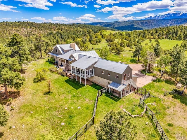 6430 Signal Mountain Rd, Beulah, CO 81023 - view of subject property featuring a heavily wooded area and a mountainous background