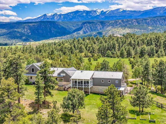 6430 Signal Mountain Rd, Beulah, CO 81023 - view of mountain background with a heavily wooded area