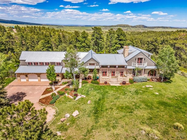 6430 Signal Mountain Rd, Beulah, CO 81023 - view from above of property with a heavily wooded area