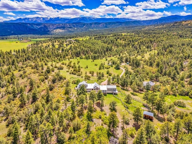 6430 Signal Mountain Rd, Beulah, CO 81023 - bird's eye view of a heavily wooded area and a mountainous background