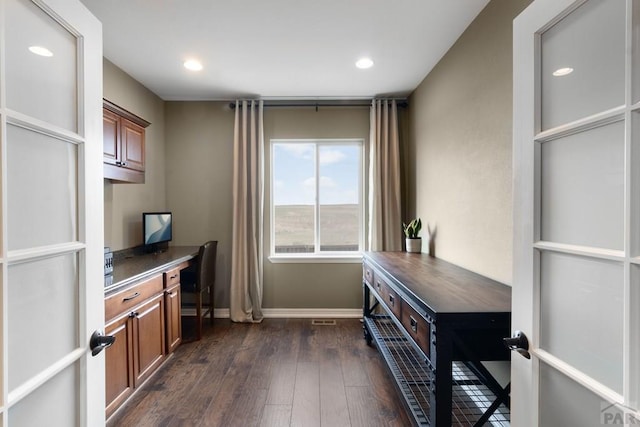 4288 Cedarweed Blvd, Pueblo, CO 81001 - office space featuring dark wood-style floors and recessed lighting