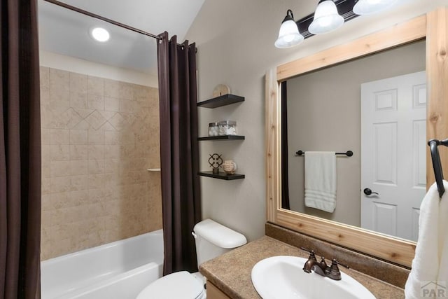 4288 Cedarweed Blvd, Pueblo, CO 81001 - full bathroom with shower / bath combo with shower curtain and vanity
