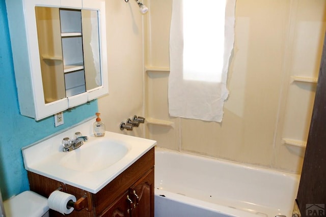 2006 W 13th St, Pueblo, CO 81001 - bathroom featuring vanity and shower / washtub combination