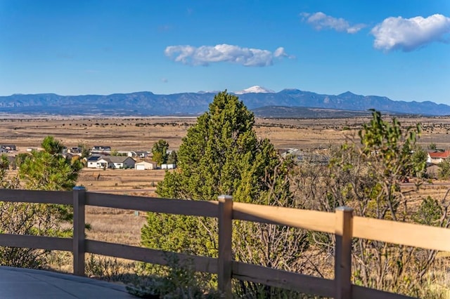 view of mountain feature