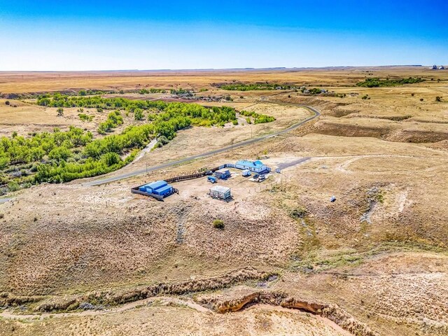 bird's eye view featuring a rural view