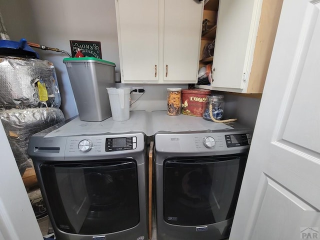 2602 3rd Ave, Pueblo, CO 81003 - laundry area with washer and dryer and cabinet space