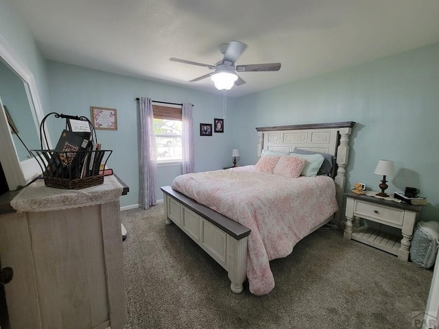 2602 3rd Ave, Pueblo, CO 81003 - carpeted bedroom with ceiling fan