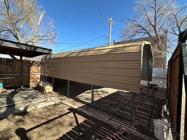 exterior space with fence